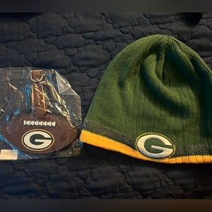 Greenbay beanie and keychain